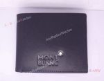 Replica Mont Blanc Wallet Black Real Leather Wallet 16-009